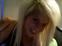 In the bedroom, a slender blonde livecam does a charming snatch.